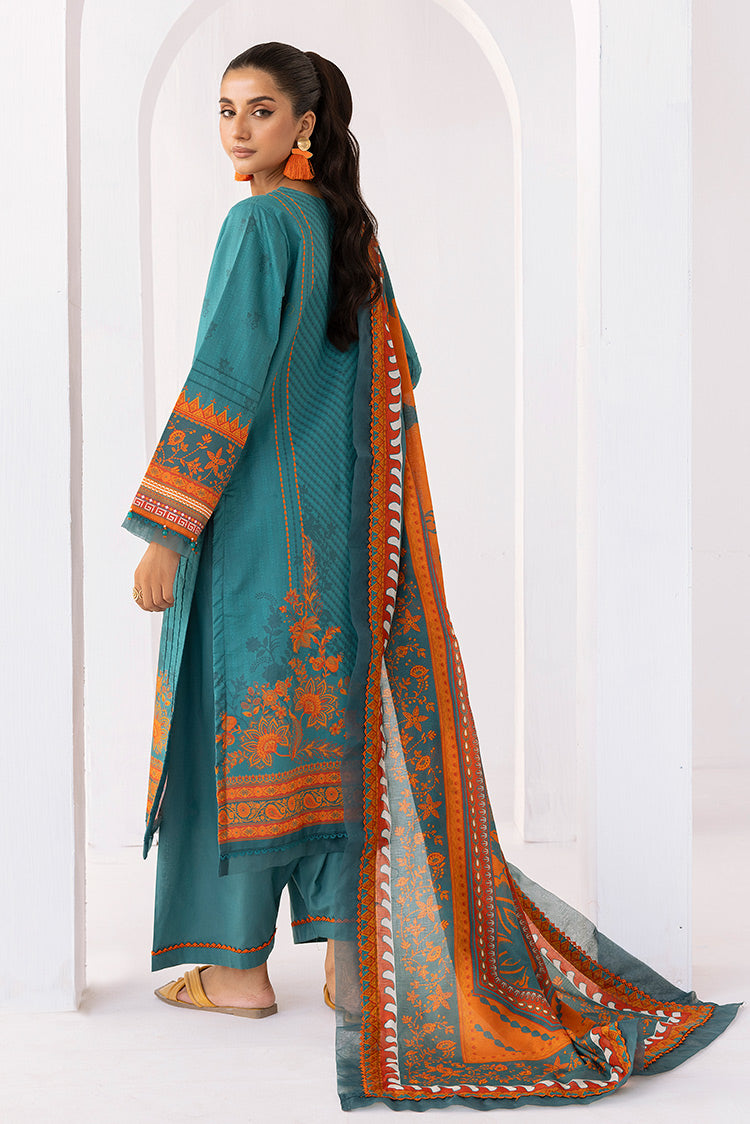 Picture of Ellena - 3-PC Unstitched Digital Printed Lawn Suit - Available at Raja Sahib