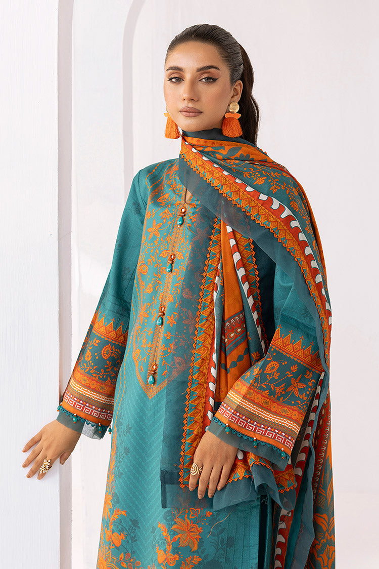 Picture of Ellena - 3-PC Unstitched Digital Printed Lawn Suit - Available at Raja Sahib