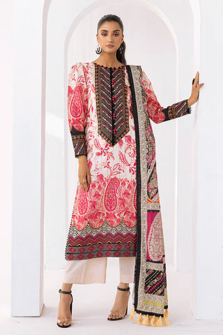 Picture of Ellena - 3-PC Unstitched Digital Printed Lawn Suit - Available at Raja Sahib