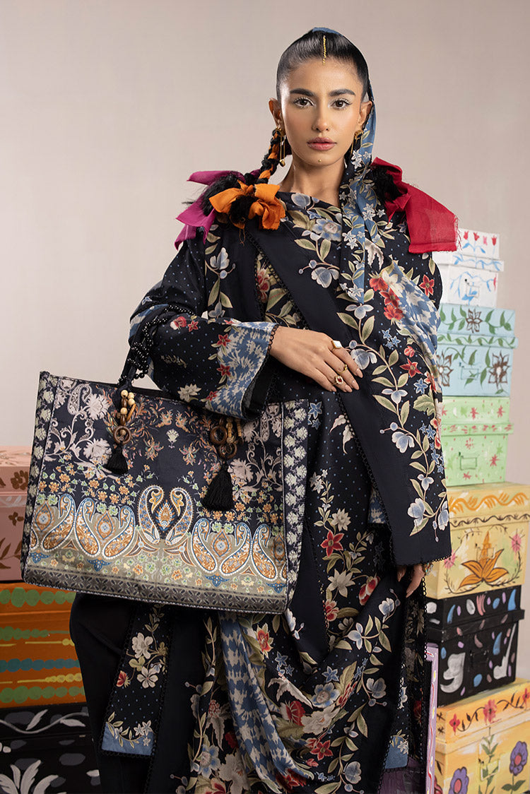 Picture of Ellena - 3-PC Unstitched Digital Printed Lawn Suit - Available at Raja Sahib