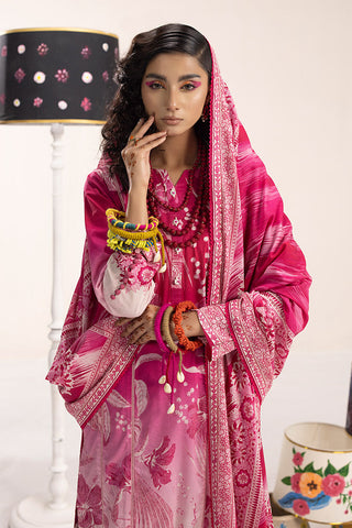 3-PC Unstitched Digital Printed Lawn Suit