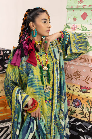 Picture of Ellena - 3-PC Unstitched Digital Printed Lawn Suit - Available at Raja Sahib