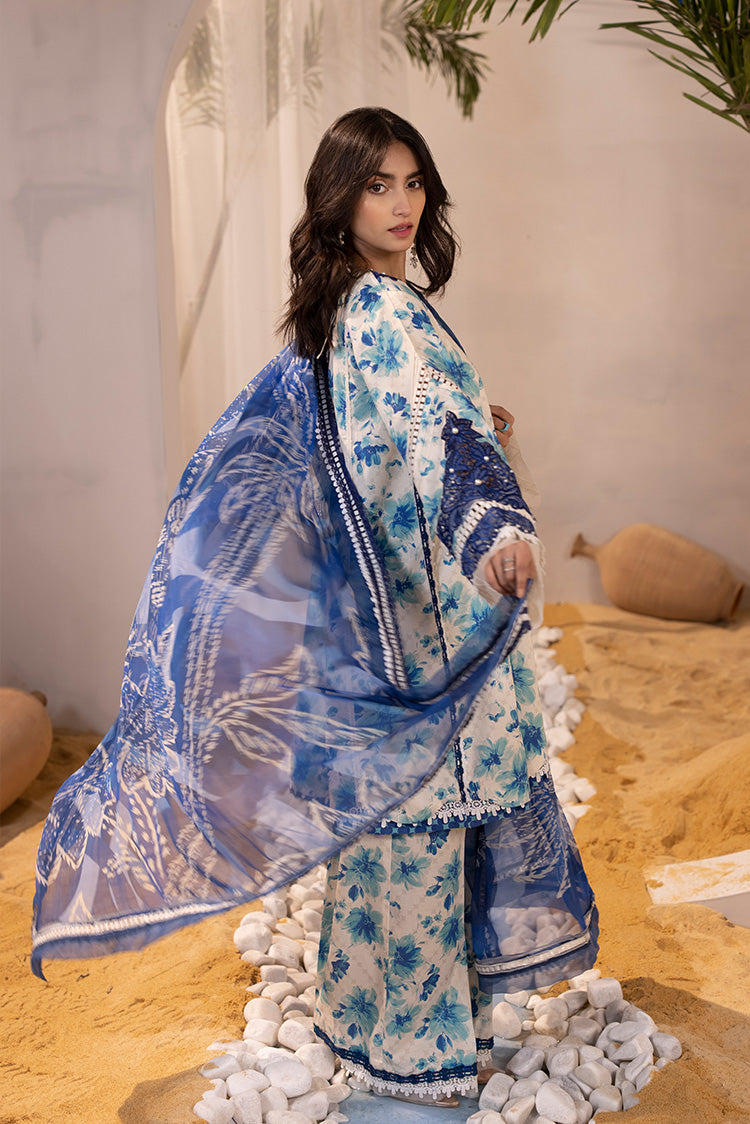 Picture of Ellena - 3-PC Unstitched Digital Printed Lawn Suit - Available at Raja Sahib