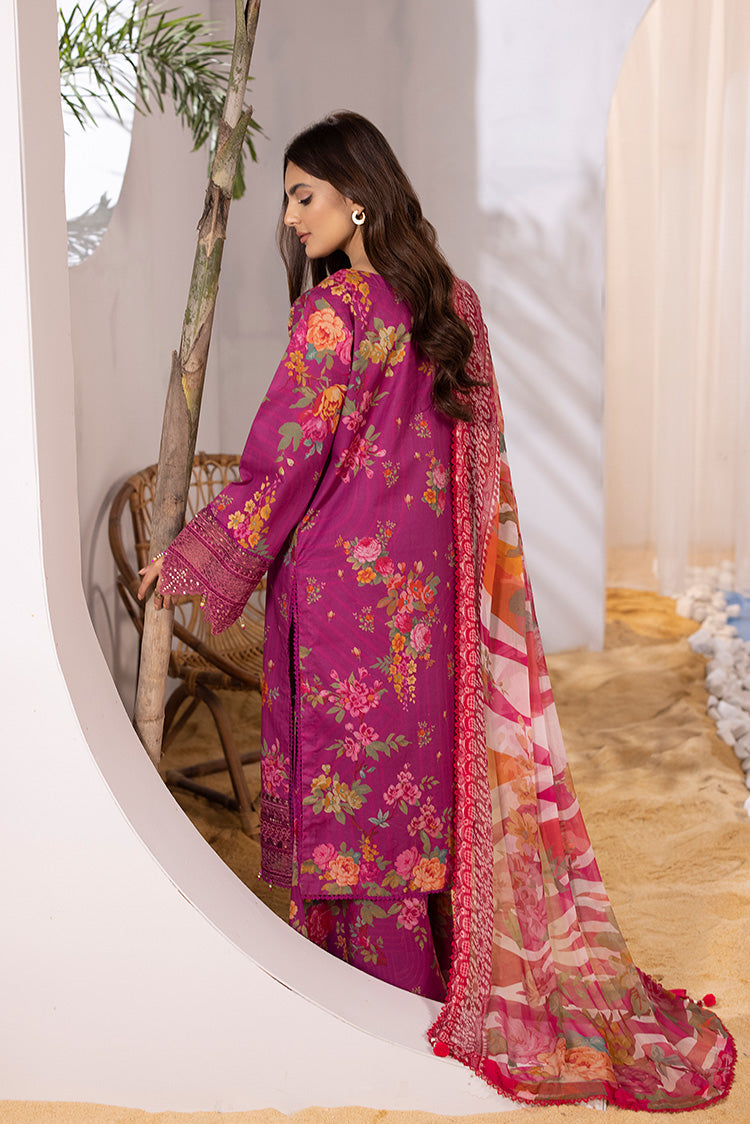 Picture of Ellena - 3-PC Unstitched Digital Printed Lawn Suit - Available at Raja Sahib