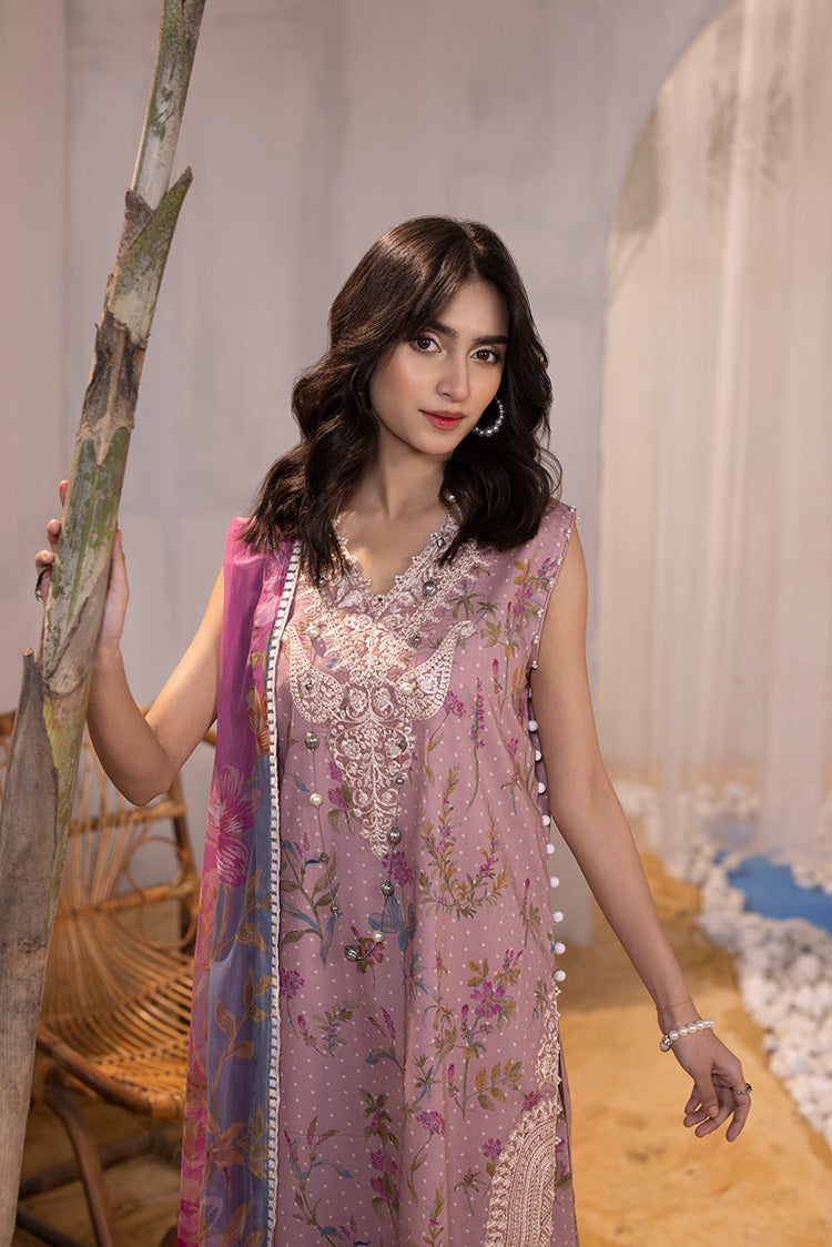 Picture of Ellena - 3-PC Unstitched Digital Printed Lawn Suit - Available at Raja Sahib