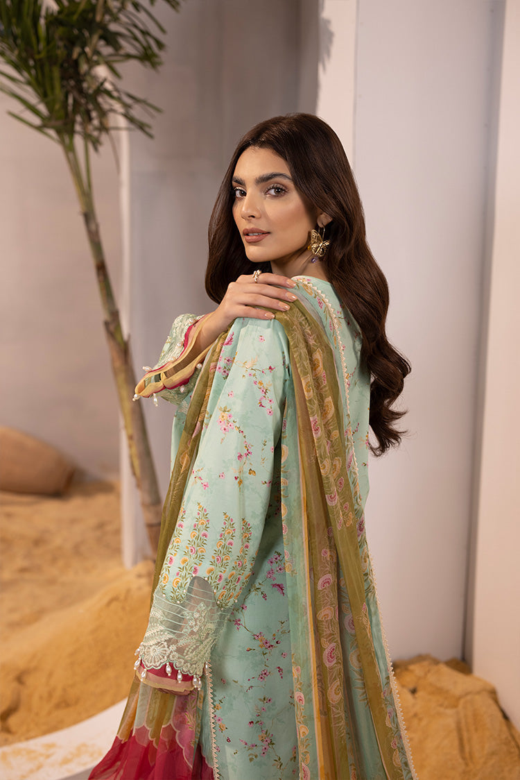 Picture of Ellena - 3-PC Unstitched Digital Printed Lawn Suit - Available at Raja Sahib