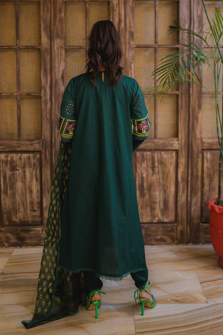 Picture of RJS Pret - Block Kari Exclusive Collection - Emerald - Available at Raja Sahib