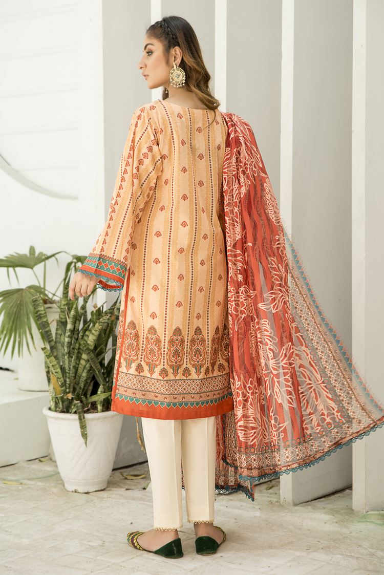 Picture of Ellena - 3-PC Stitched Lawn Suit - Available at Raja Sahib