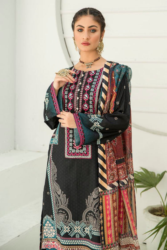 Picture of Ellena - 3-PC Stitched Lawn Suit - Available at Raja Sahib