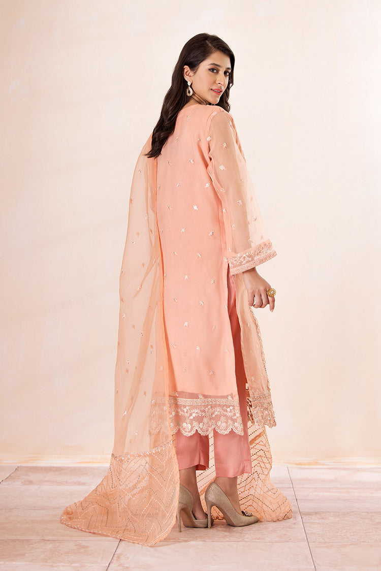 Picture of Ellena - 3-PC Stitched Embroidered Organza Suit - Available at Raja Sahib