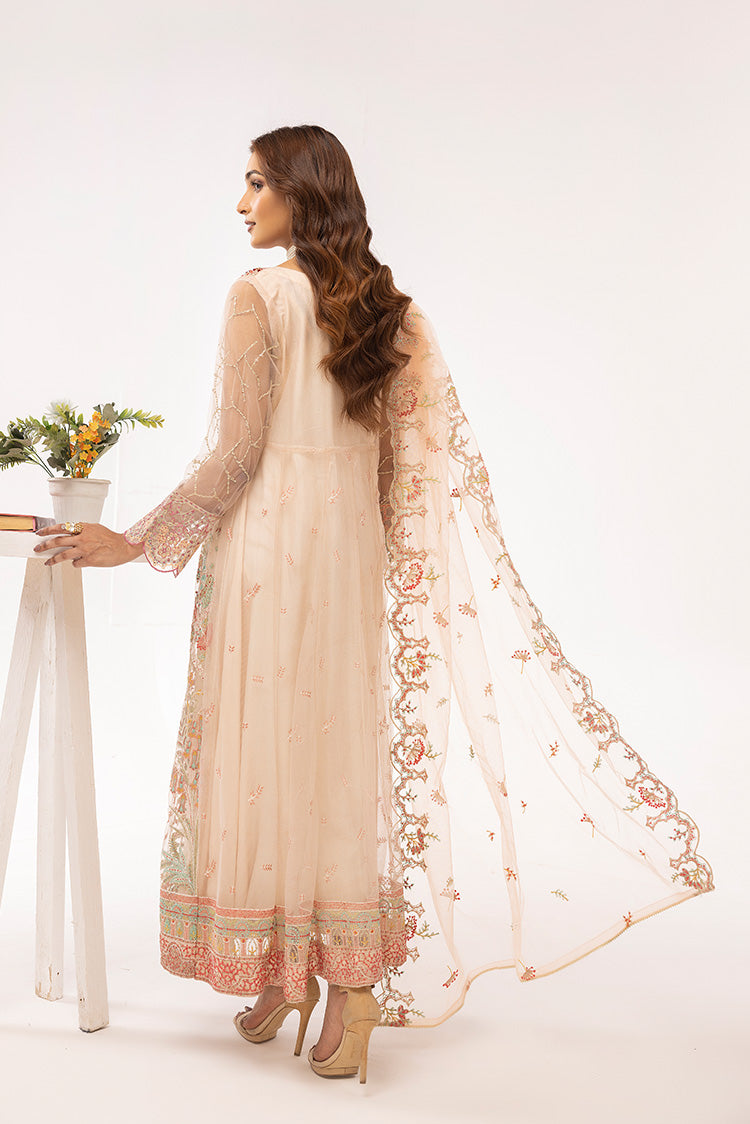 Picture of Ellena - Embroidered Net Maxi Dress - Available at Raja Sahib