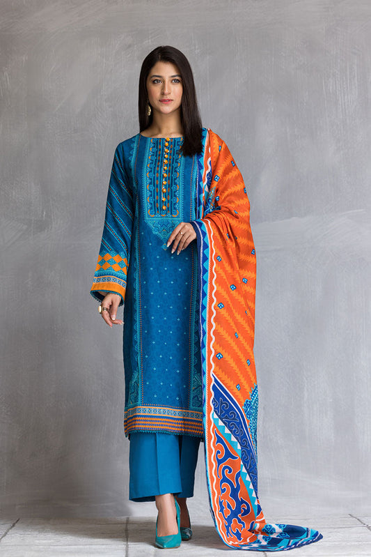 Picture of Ellena - 3-PC Stitched Khaddar Suit - Available at Raja Sahib