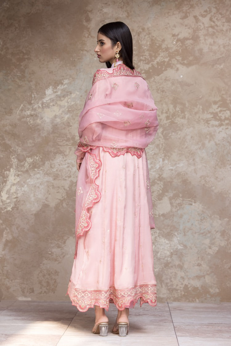 Picture of Ellena - 3-PC Stitched Embroidered Masoori Suit - Available at Raja Sahib