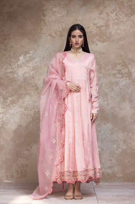 Picture of Ellena - 3-PC Stitched Embroidered Masoori Suit - Available at Raja Sahib