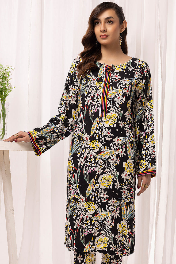 Picture of Ellena - 2-PC Stitched Printed Arabic Lawn Suit - Available at Raja Sahib