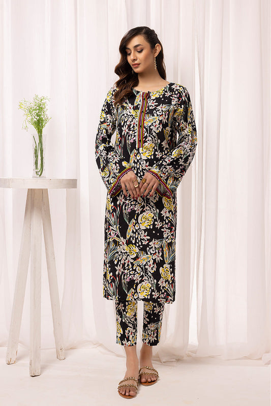 Picture of Ellena - 2-PC Stitched Printed Arabic Lawn Suit - Available at Raja Sahib