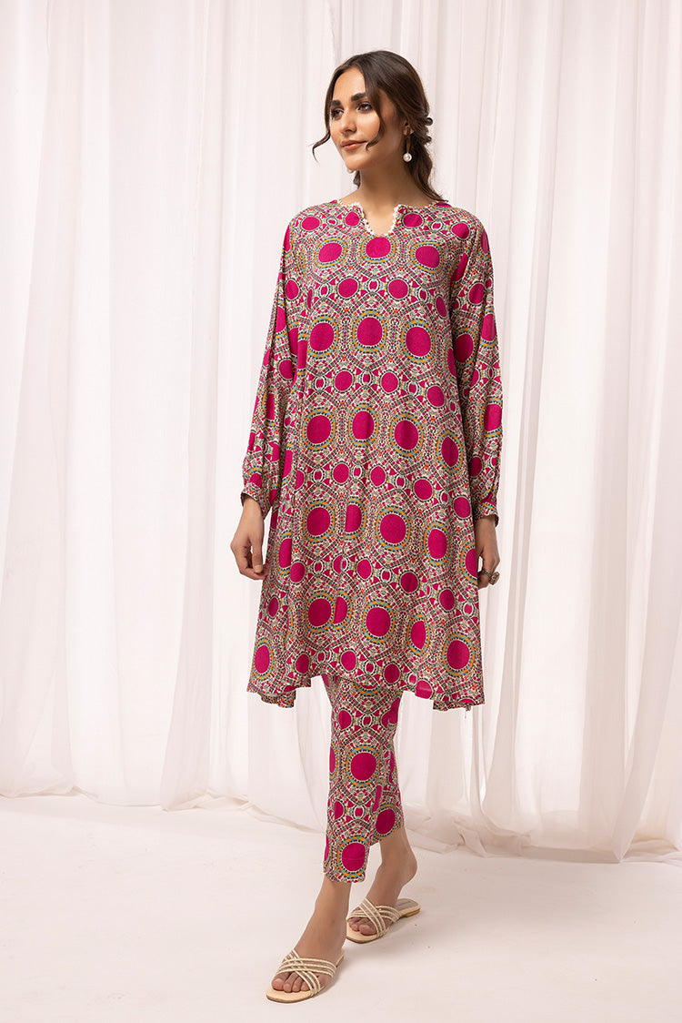 Ellena - 2-PC Stitched Printed Arabic Lawn Suit – Raja Sahib
