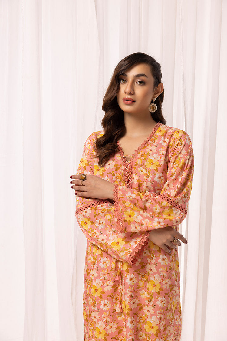 Picture of Ellena - 2-PC Stitched Printed Arabic Lawn Suit - Available at Raja Sahib