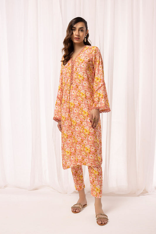 Picture of Ellena - 2-PC Stitched Printed Arabic Lawn Suit - Available at Raja Sahib