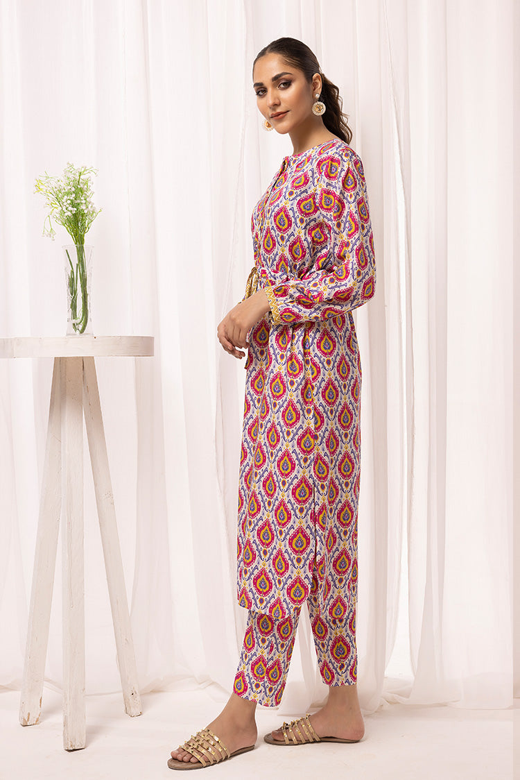 Picture of Ellena - 2-PC Stitched Printed Arabic Lawn Suit - Available at Raja Sahib