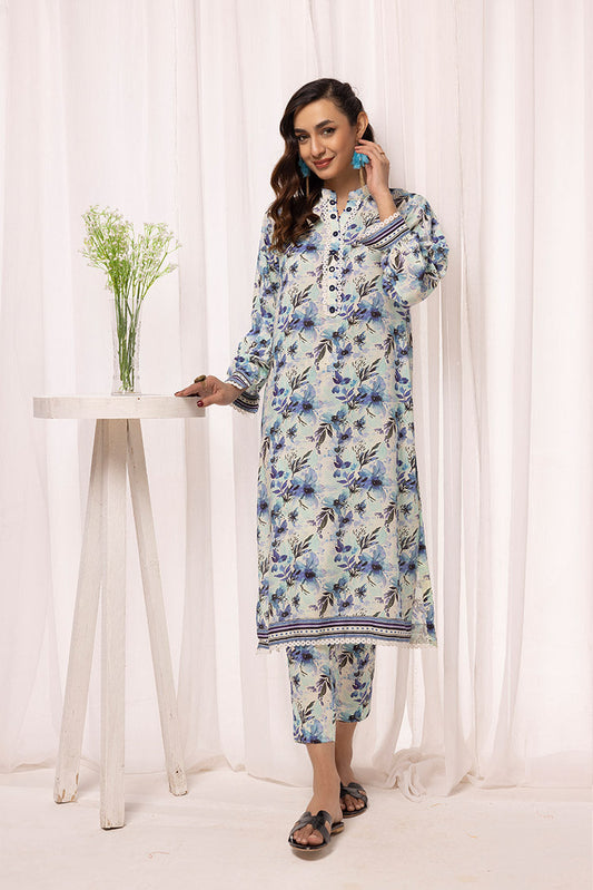 Picture of Ellena - 2-PC Stitched Printed Arabic Lawn Suit - Available at Raja Sahib