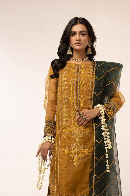 Picture of Ellena - 3-PC Stitched Fancy Embroidered Organza Suit - Available at Raja Sahib