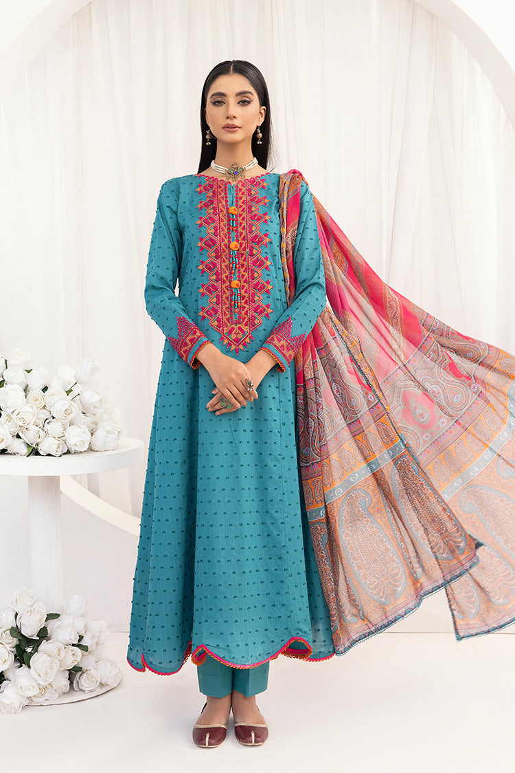 Picture of Ellena - 3-PC Stitched Embroidered Suit - Available at Raja Sahib