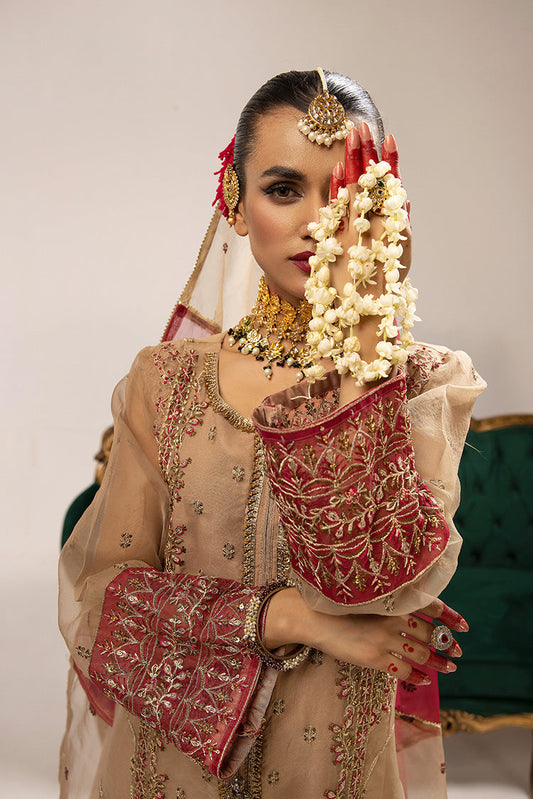 Picture of Ellena - 3-PC Stitched Fancy Embroidered Organza Suit - Available at Raja Sahib