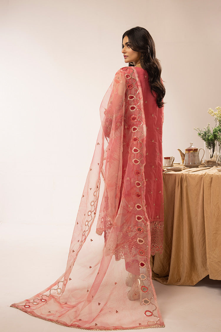 Picture of Ellena - 3-PC Stitched Fancy Embroidered Organza Suit - Available at Raja Sahib