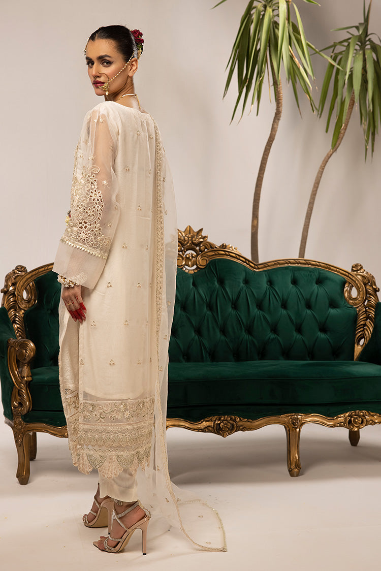 Picture of Ellena - 3-PC Stitched Fancy Embroidered Organza Suit - Available at Raja Sahib