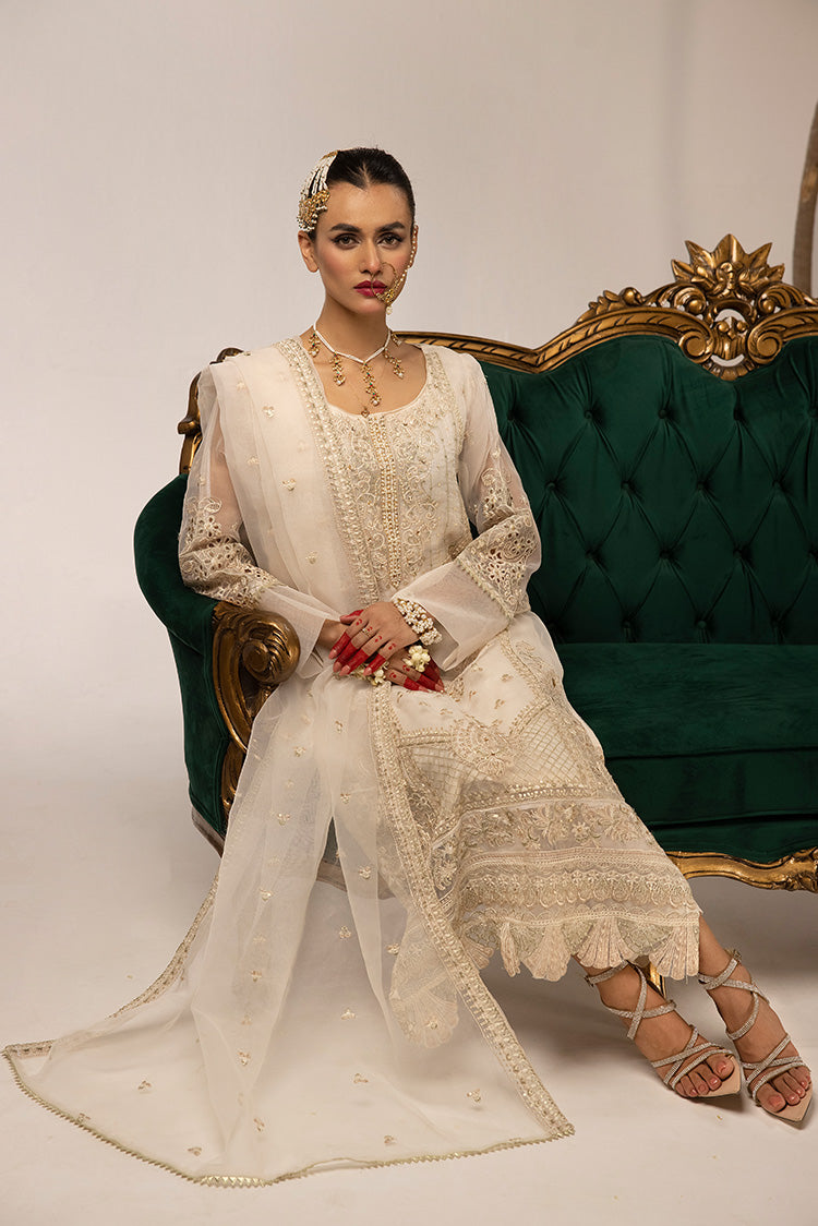 Picture of Ellena - 3-PC Stitched Fancy Embroidered Organza Suit - Available at Raja Sahib