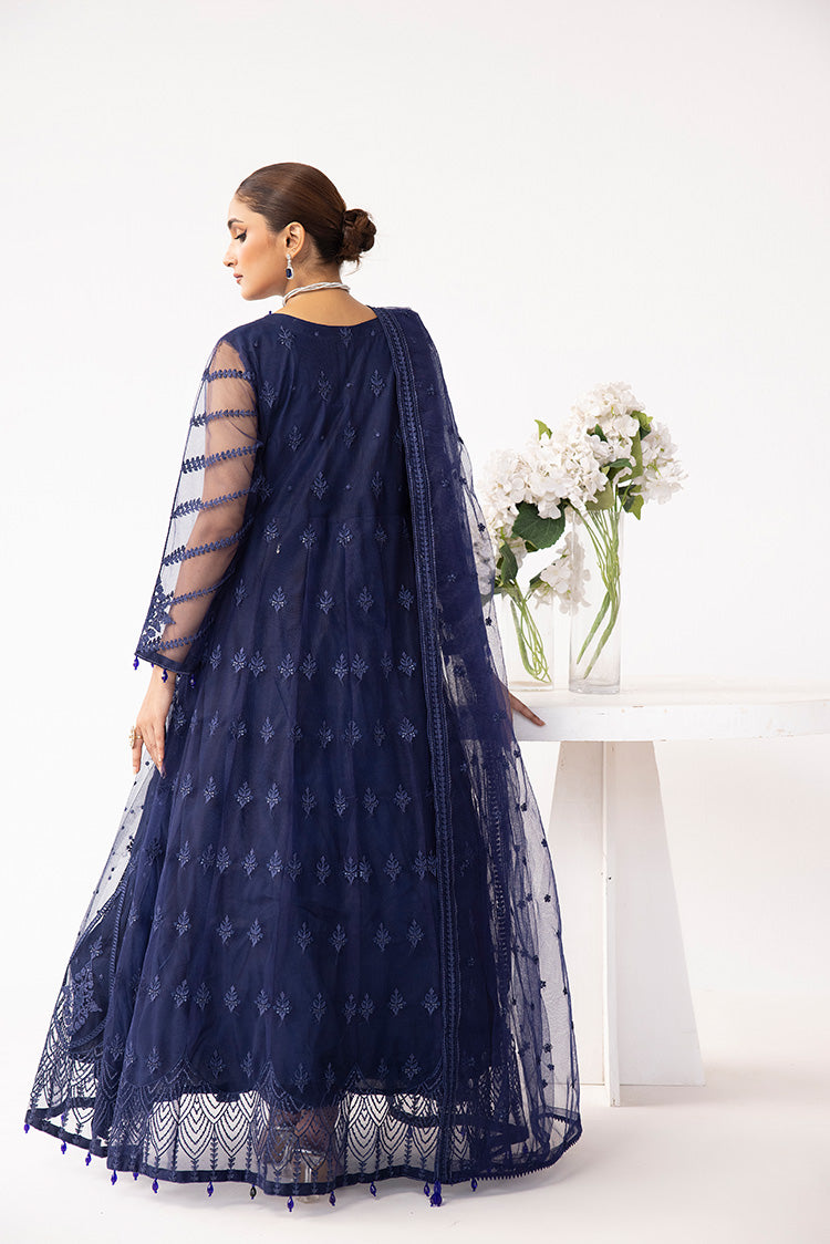 Picture of Ellena - Embroidered Net Maxi Dress - Available at Raja Sahib