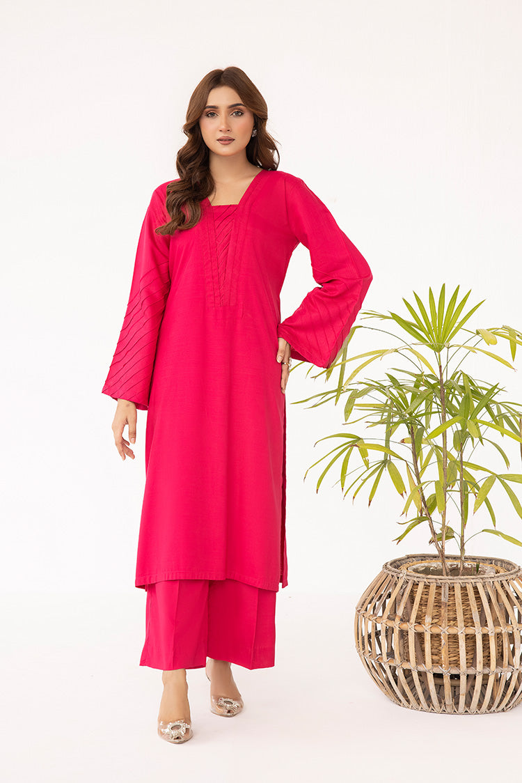 Picture of Ellena - 2-PC Stitched Dyed Raw Silk Suit - Available at Raja Sahib