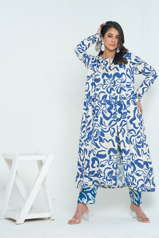 Picture of 2-PC Stitched Printed Marina Suit - Available at Raja Sahib