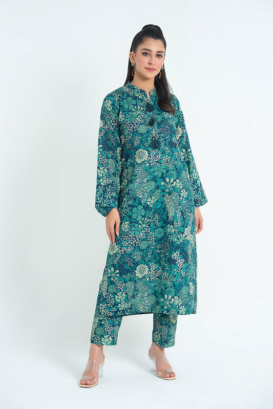 Picture of 2-PC Stitched Printed Khaddar Suit - Available at Raja Sahib