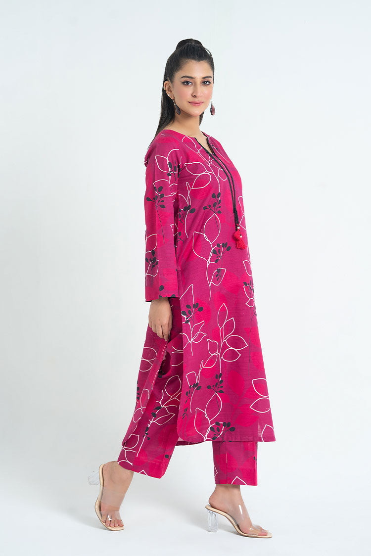 Picture of 2-PC Stitched Printed Khaddar Suit - Available at Raja Sahib