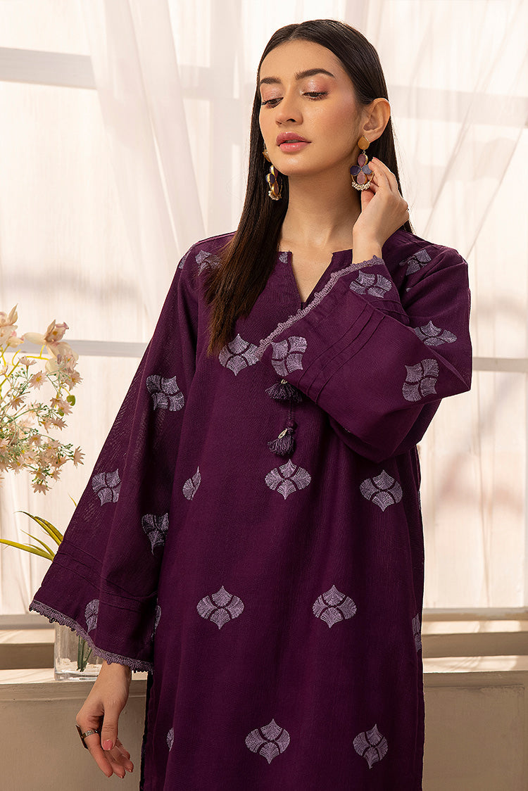 Picture of Ellena - 3-PC Stitched Embroidered Khaddar Suit - Available at Raja Sahib