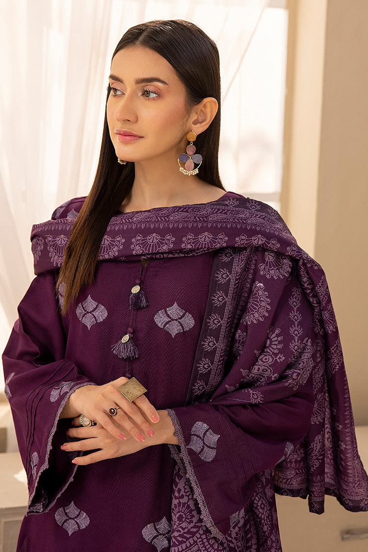 Picture of Ellena - 3-PC Stitched Embroidered Khaddar Suit - Available at Raja Sahib