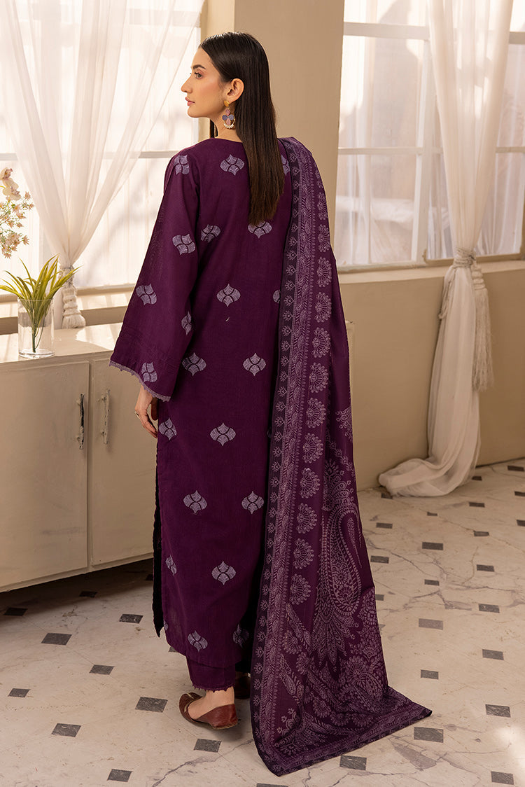 Picture of Ellena - 3-PC Stitched Embroidered Khaddar Suit - Available at Raja Sahib