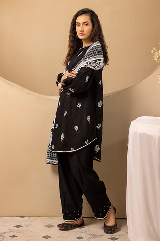 Picture of Ellena - 3-PC Stitched Embroidered Khaddar Suit - Available at Raja Sahib