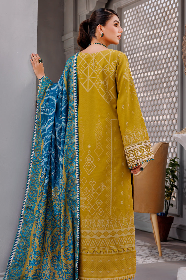 Picture of Ellena - 3-PC Unstitched Jacquard Suit - Available at Raja Sahib