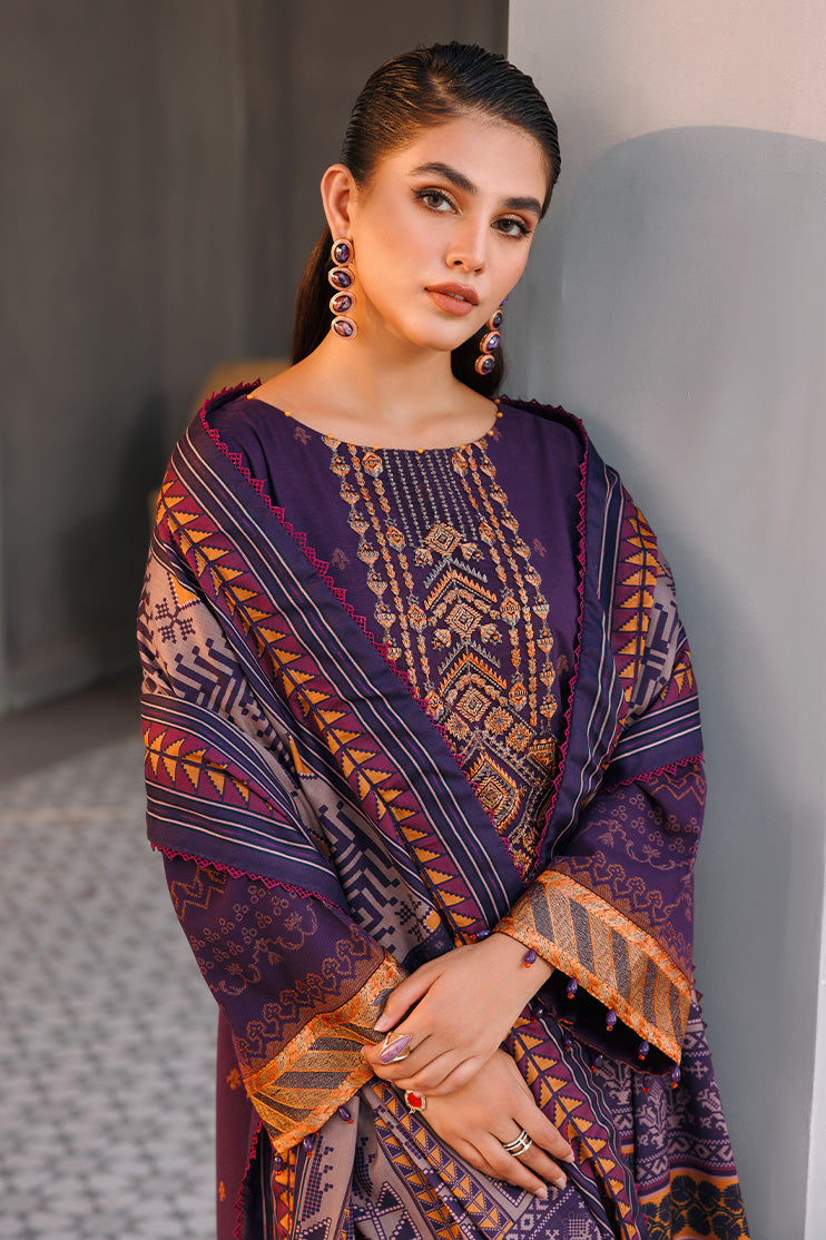 Picture of Ellena - 3-PC Unstitched Jacquard Suit - Available at Raja Sahib