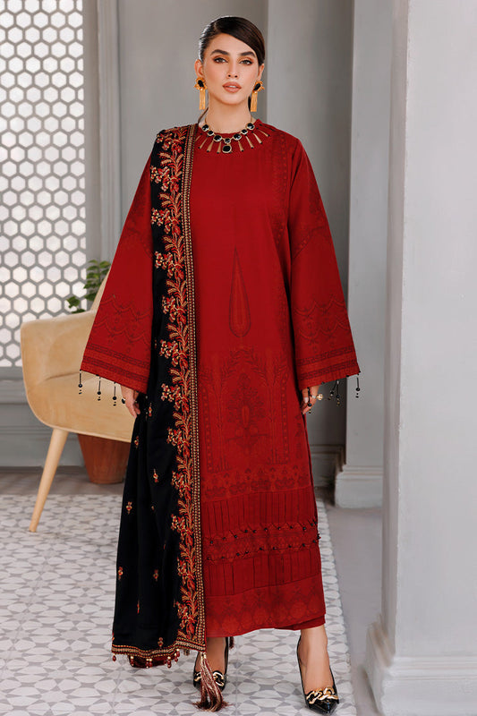 Picture of Ellena - 3-PC Unstitched Jacquard Suit - Available at Raja Sahib