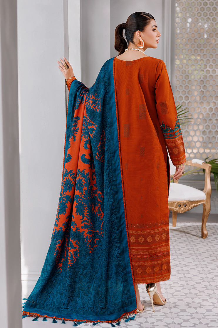 Picture of Ellena - 3-PC Unstitched Jacquard Suit - Available at Raja Sahib