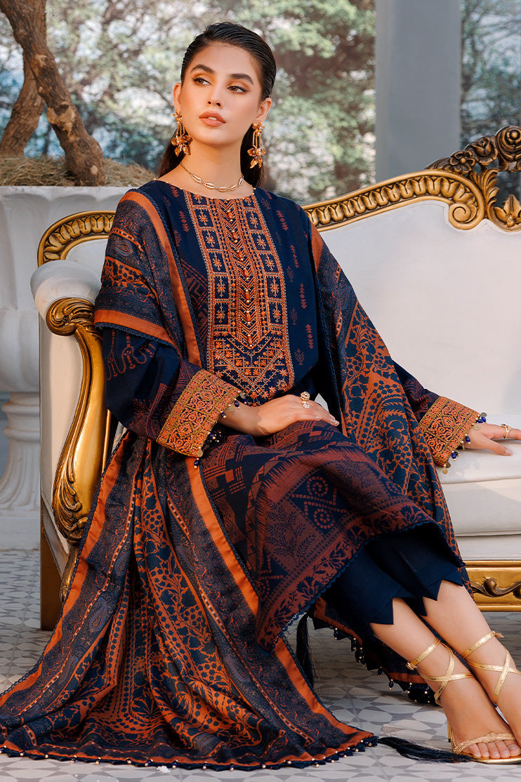 Picture of Ellena - 3-PC Unstitched Jacquard Suit - Available at Raja Sahib