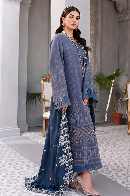 Picture of Ellena - 3-PC Unstitched Jacquard Suit - Available at Raja Sahib