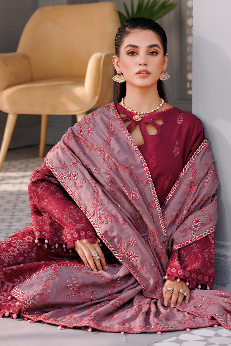 Picture of Ellena - 3-PC Unstitched Jacquard Suit - Available at Raja Sahib