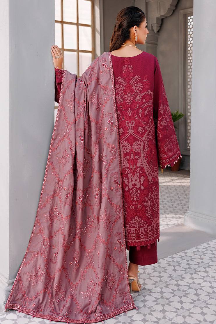 Picture of Ellena - 3-PC Unstitched Jacquard Suit - Available at Raja Sahib