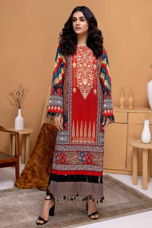 Picture of 1-PC Unstitched Lawn Jacquard Kurti - Available at Raja Sahib