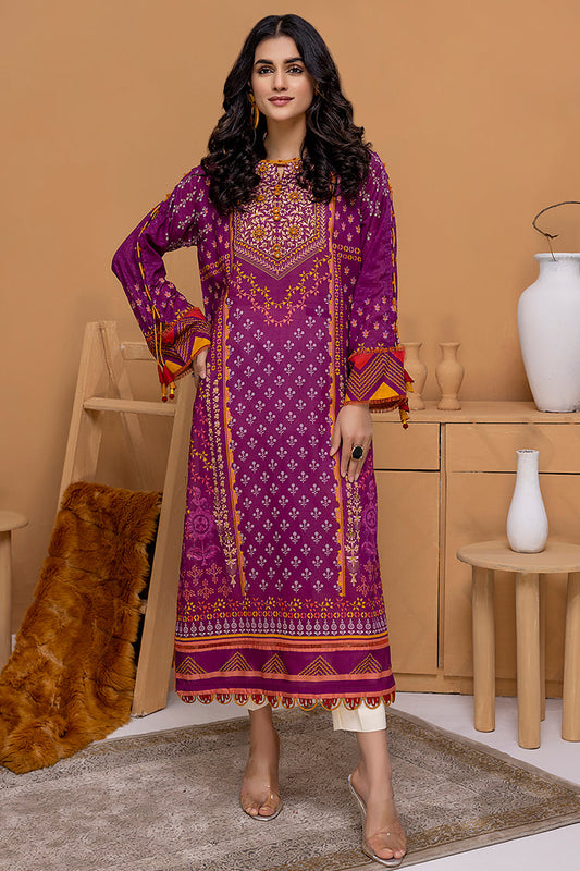 Picture of Ellena - EY-02 Imperial Digital Printed Lawn Jacquard Kurti Collection Vol-1 - Available at Raja Sahib